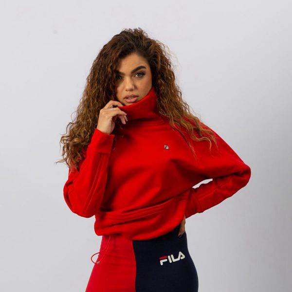 Moletons Fila Mulher Vermelhas - Fila Milano Turtleneck Outlet Portugal,VQBE-92784